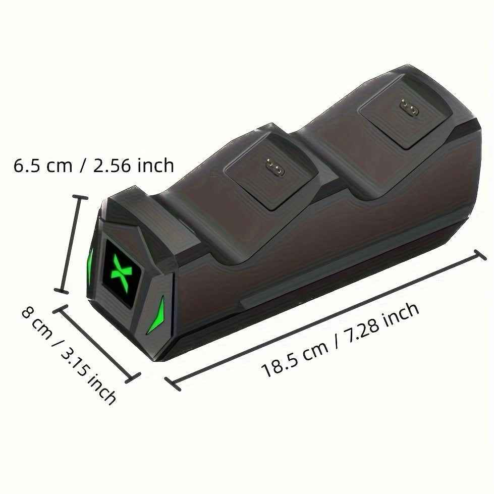 Controller Charging Station With 2x5520mWh Rechargeable Battery